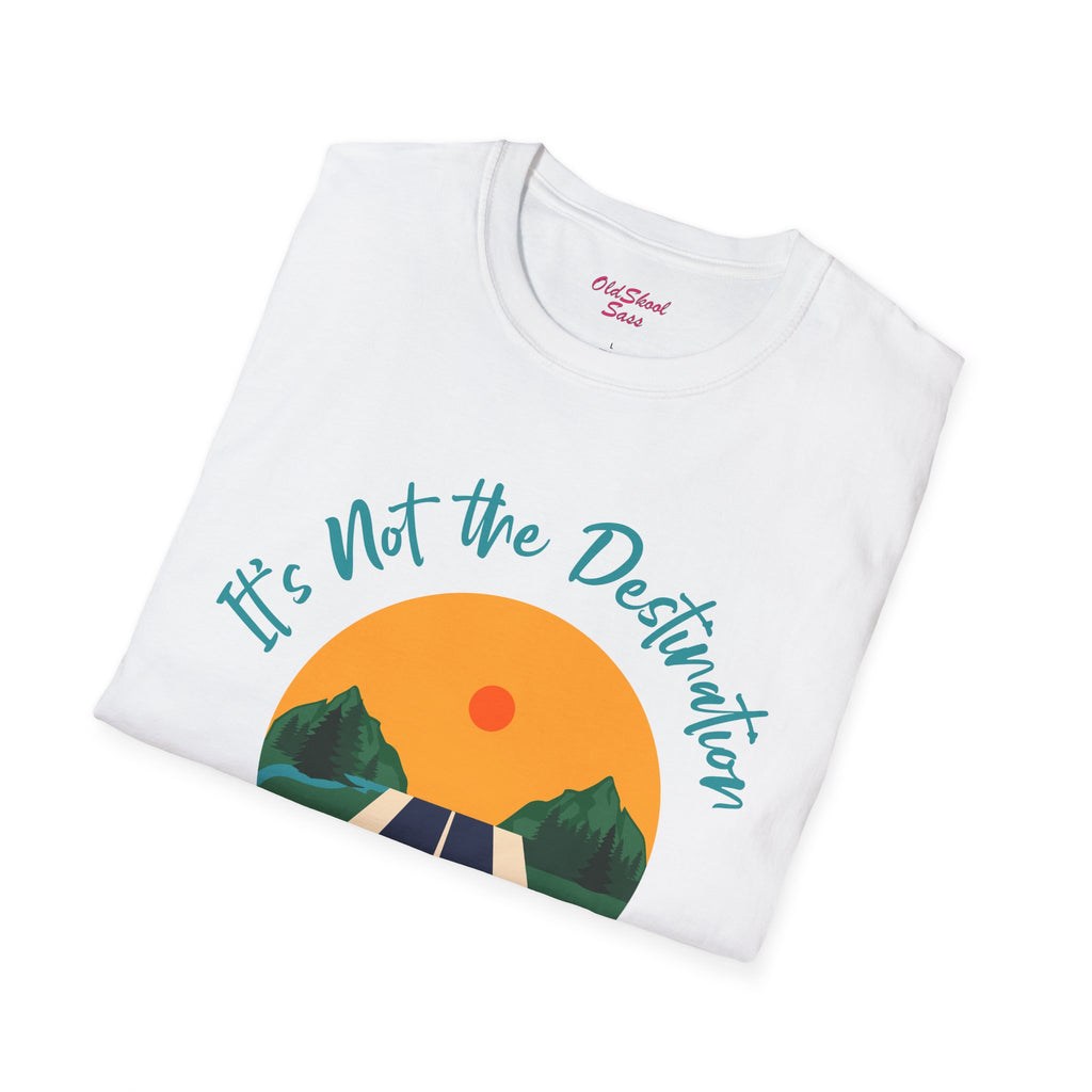 Adventure Journey Tee - Unisex Softstyle T-Shirt, Travel Shirt, Motivational Gift, Road Trip Apparel, Hiking Outfit, Inspirational Clothing
