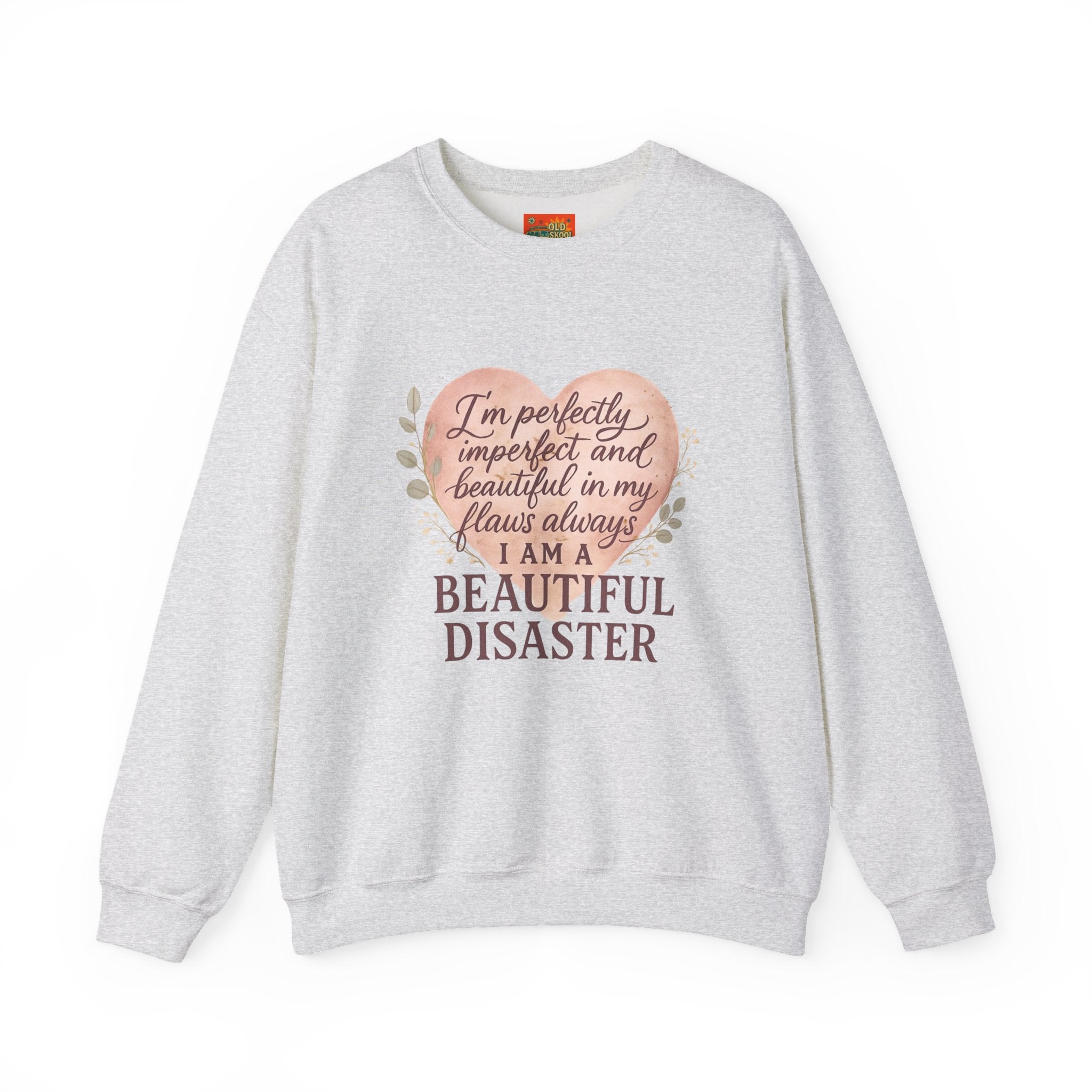 Perfectly Imperfect Heart Sweatshirt | Unisex Crewneck | Casual Cozy Gift for Friends | Fall Fashion | Heartbreak Recovery