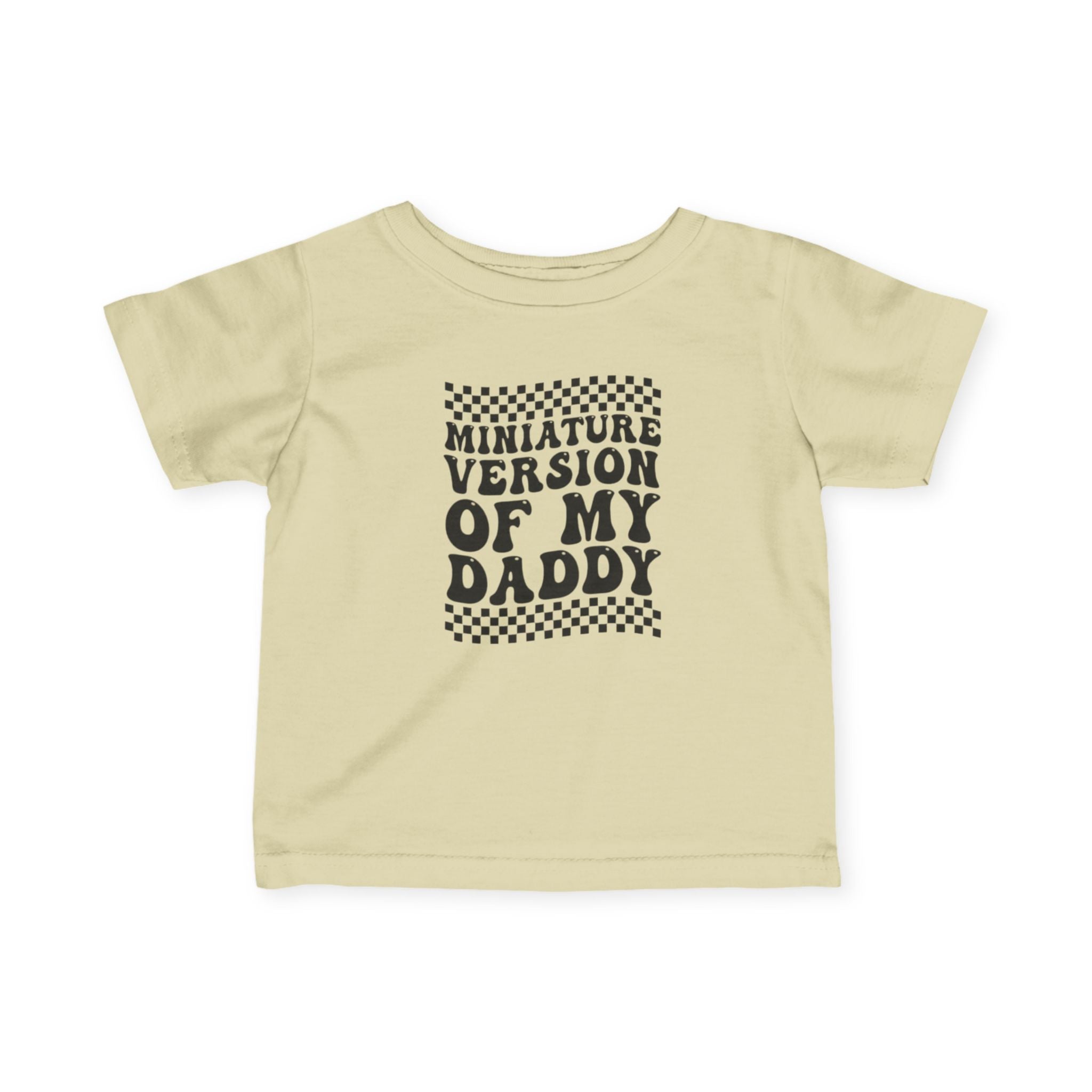 Infant Boys Jersey Tee - 'Miniature Version of My Daddy' Cute Baby Shirt, Toddler Apparel, Father's Day Gift, Baby Shower Gift, Family [...]
