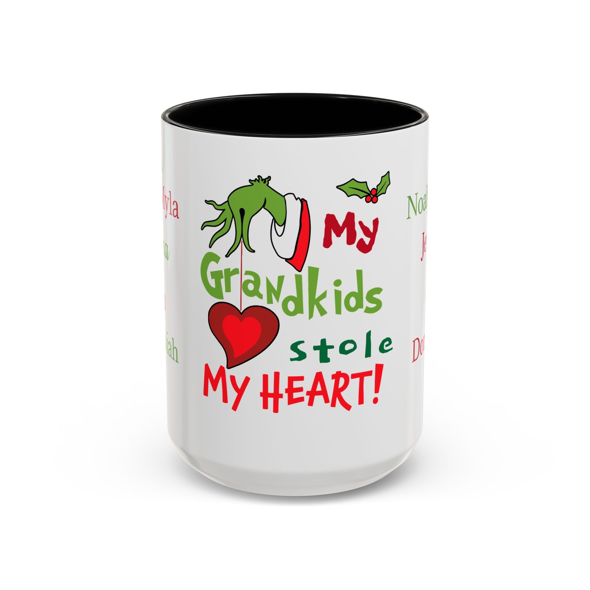 Grinch Personalized Holiday Accent Coffee Mug - Unique Gift for Friends, Family, Special Occasions, Customizable, Fun Décor, Heartwarming