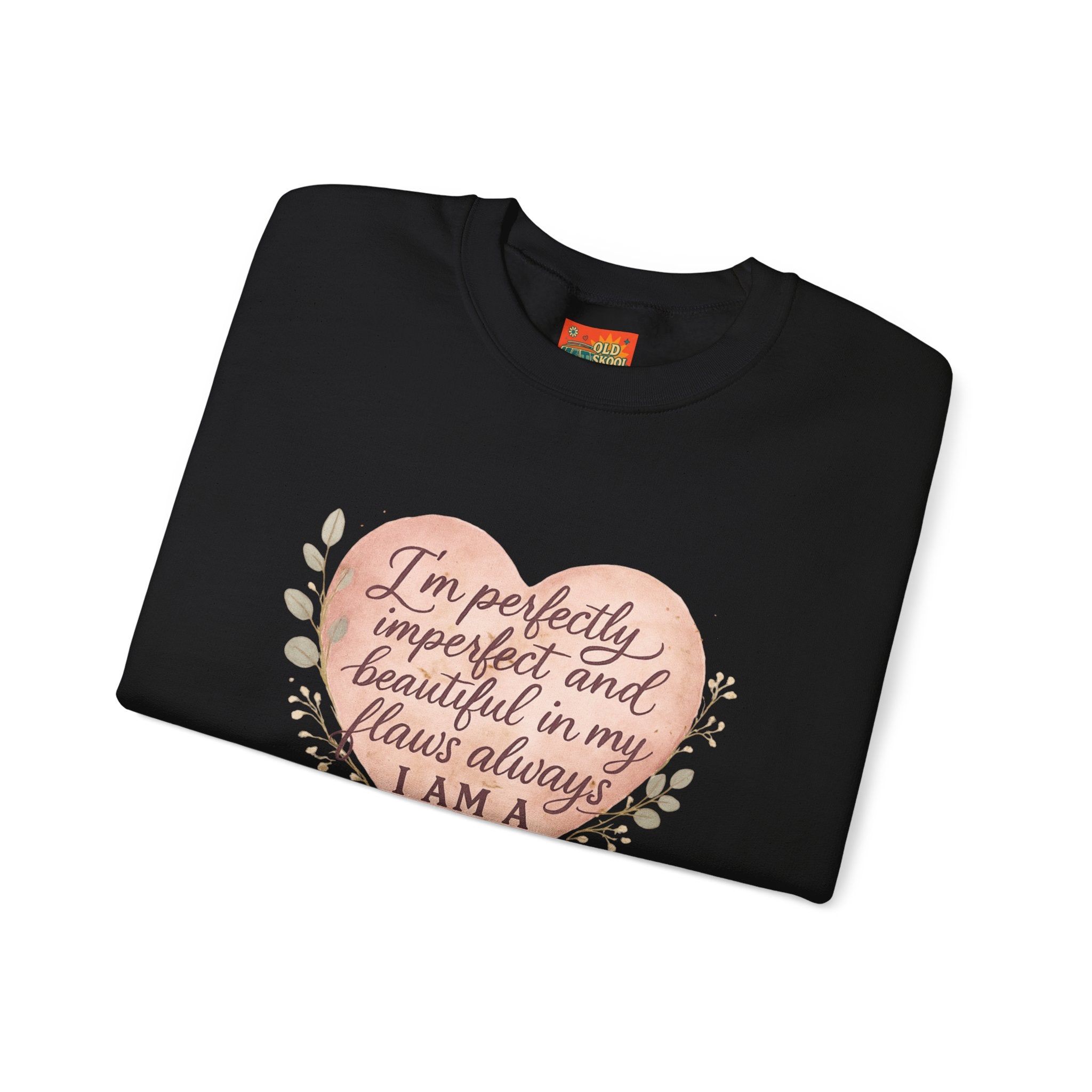 Perfectly Imperfect Heart Sweatshirt | Unisex Crewneck | Casual Cozy Gift for Friends | Fall Fashion | Heartbreak Recovery