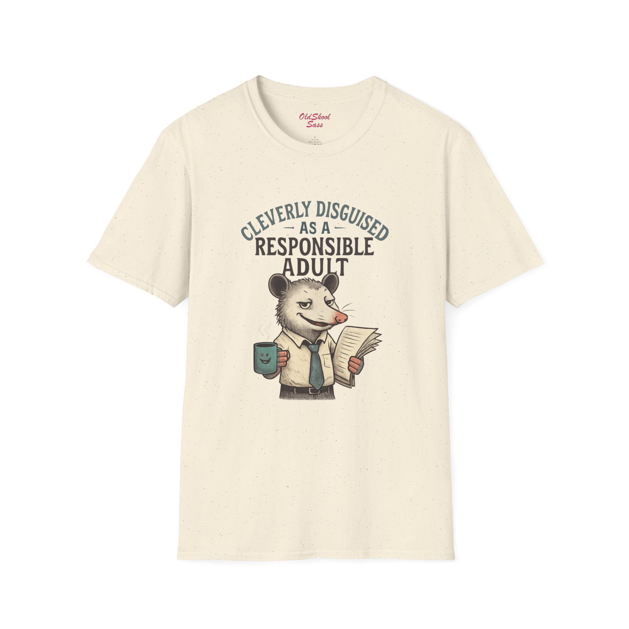Cleverly Disguised Adult T-Shirt, Funny Animal Tee, Gift for Adults, Humorous Outfit, Unisex Softstyle Shirt