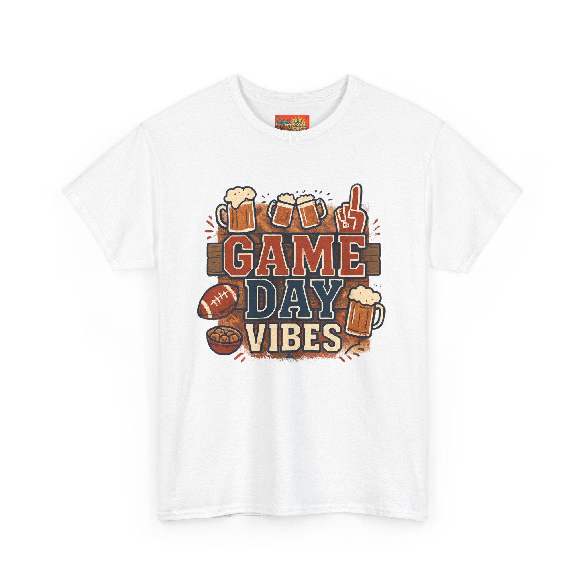 Game Day Vibes Unisex Cotton Tee, Sports T-Shirt, Casual Wear, Tailgating Gear, Game Watch Party Shirt, Gift for Sports Fans
