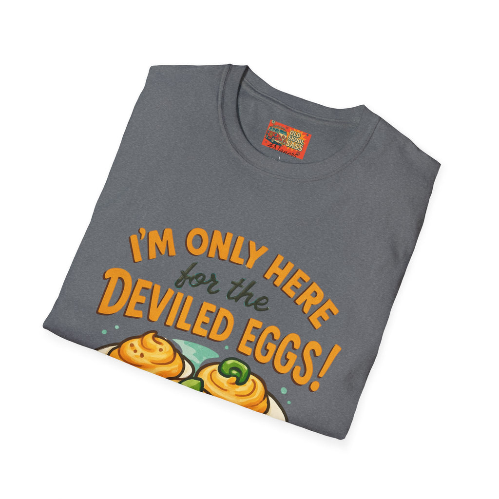 Funny Deviled Eggs T-Shirt, Casual Tee, Foodie Gift, Kitchen Shirt, Thanksgiving Apparel, Party Clothing