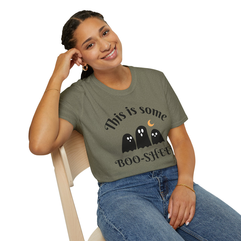 Unisex Halloween Graphic T-Shirt - This is Some Boo-Sheet, Funny Ghost Tee, Halloween Apparel, Fall Festival Shirt, Spooky Gift Idea