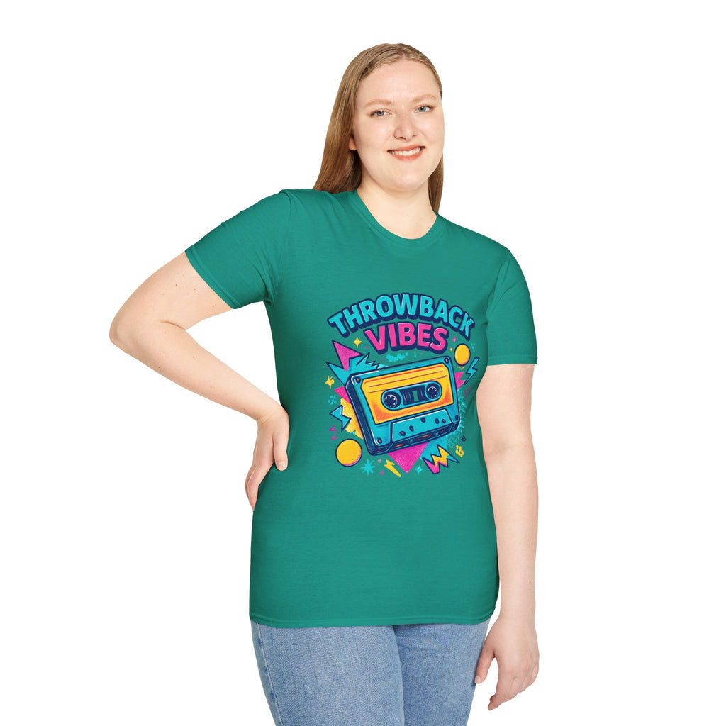 Retro Graphic T-Shirt, Throwback Vibes Tee, 80s 90s Nostalgia Shirt, Casual Wear, Trendy Gift for Music Lovers