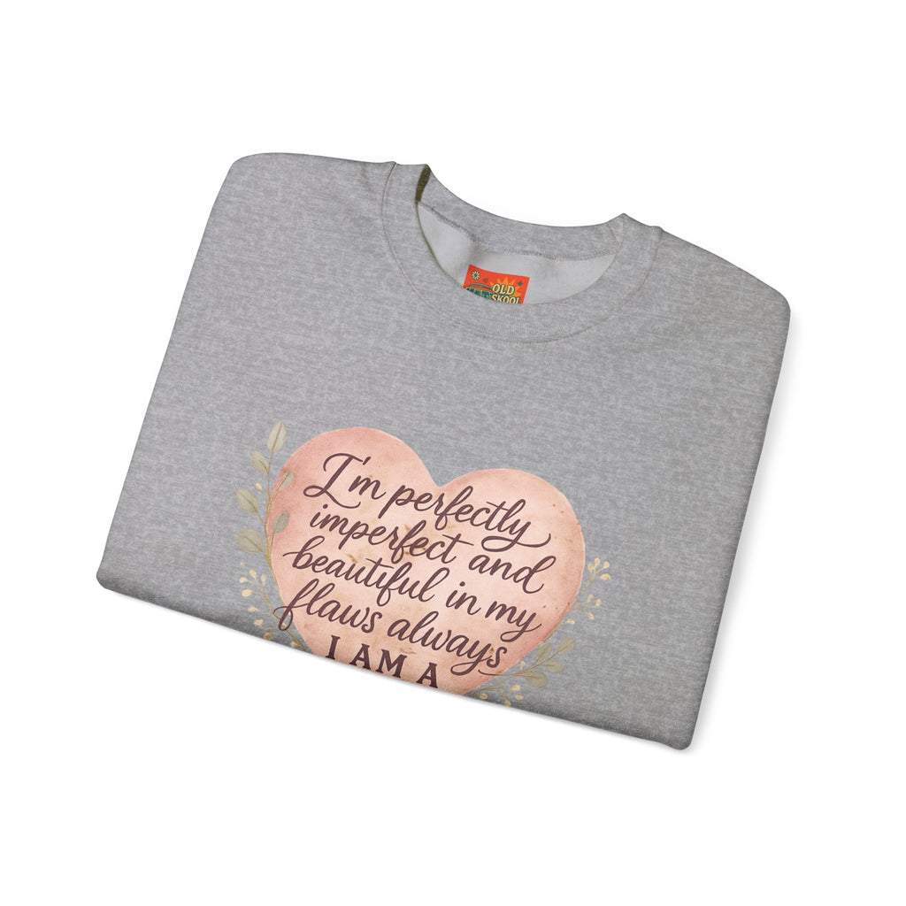Perfectly Imperfect Heart Sweatshirt | Unisex Crewneck | Casual Cozy Gift for Friends | Fall Fashion | Heartbreak Recovery
