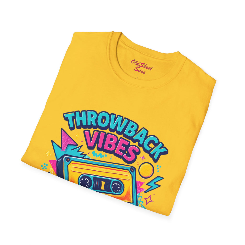 Retro Graphic T-Shirt, Throwback Vibes Tee, 80s 90s Nostalgia Shirt, Casual Wear, Trendy Gift for Music Lovers