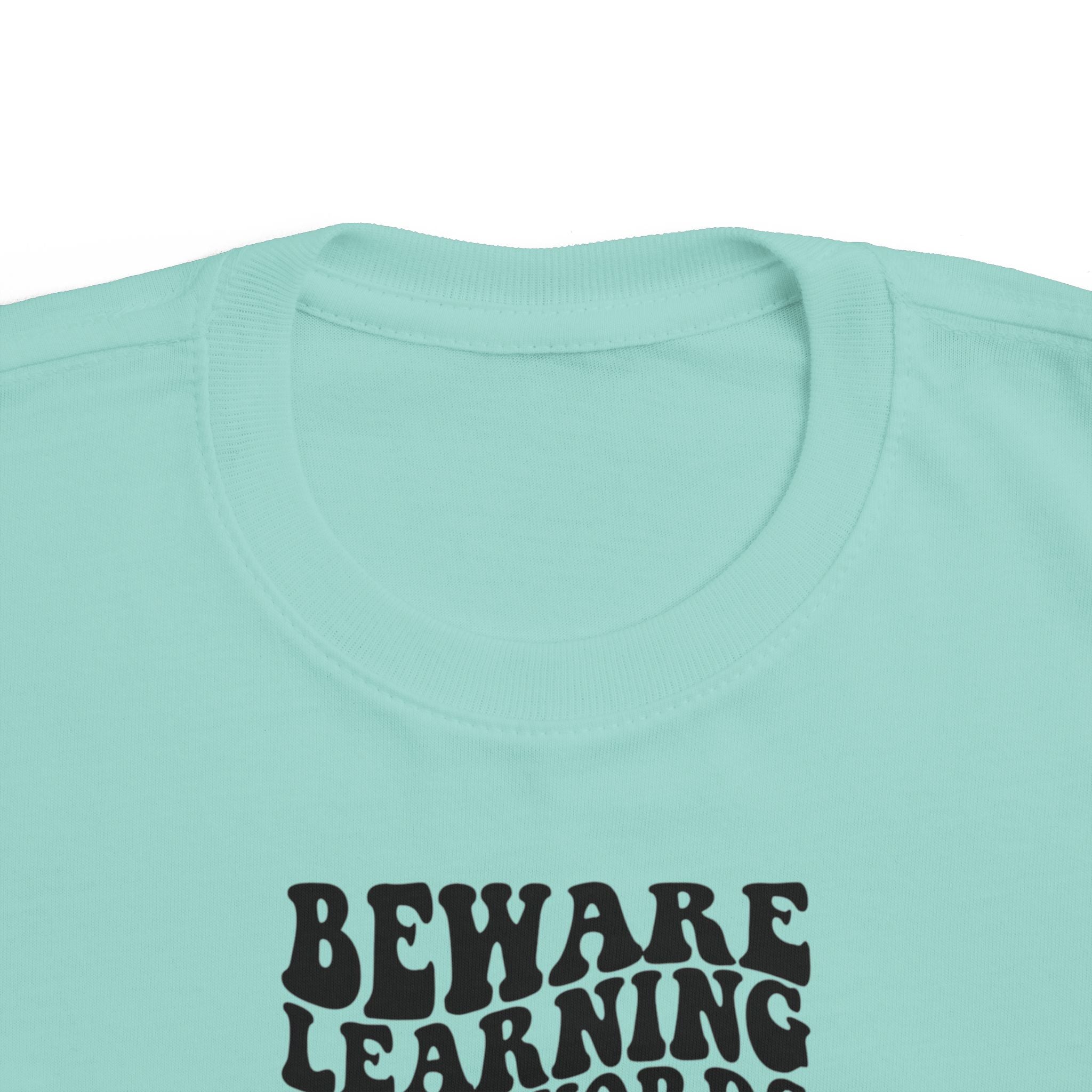 Beware Toddler T-Shirt - Beware Learning Bad Words, Cute Kids Tee, Funny Toddler Gift, Trendy Kids Apparel, Playful T-Shirt