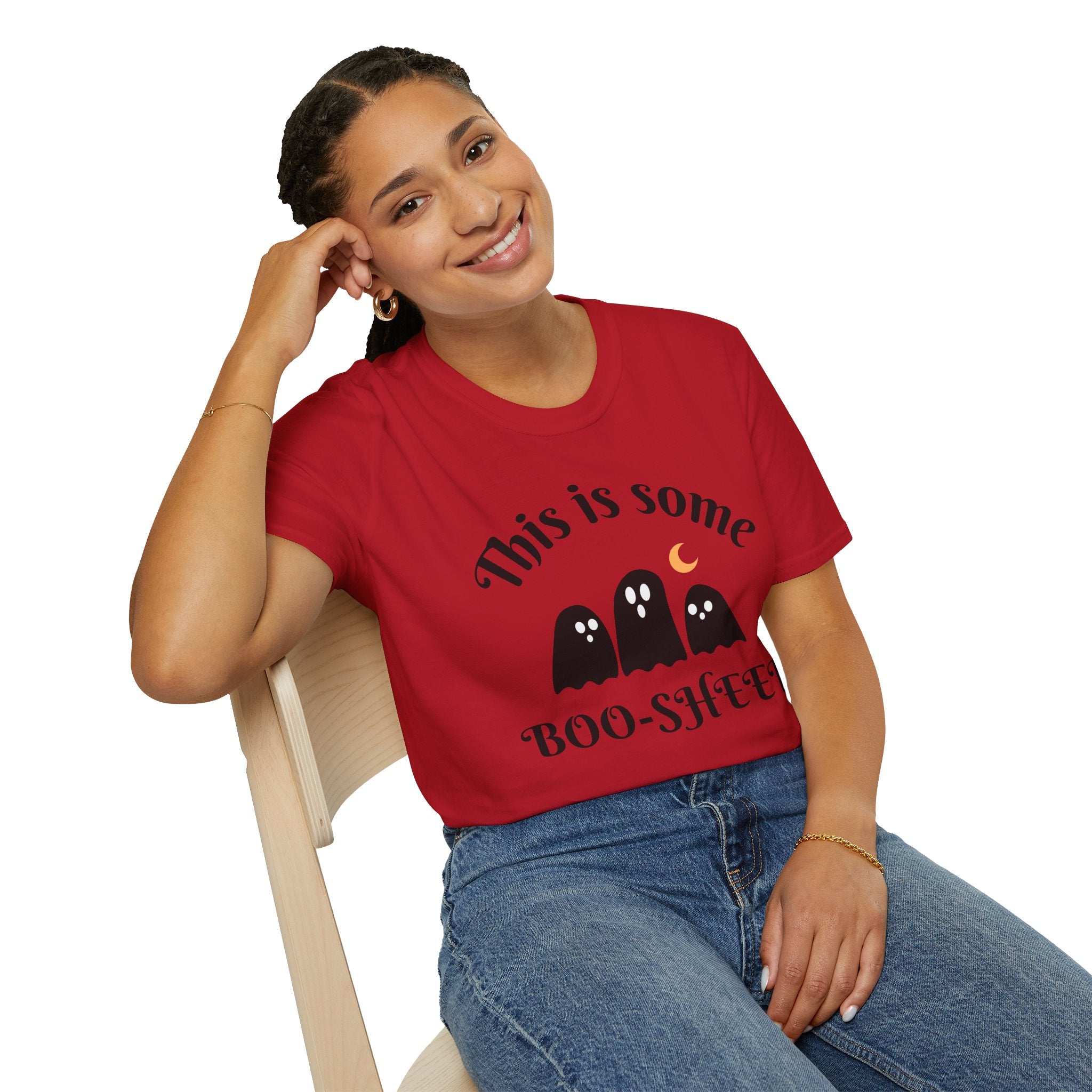 Unisex Halloween Graphic T-Shirt - This is Some Boo-Sheet, Funny Ghost Tee, Halloween Apparel, Fall Festival Shirt, Spooky Gift Idea