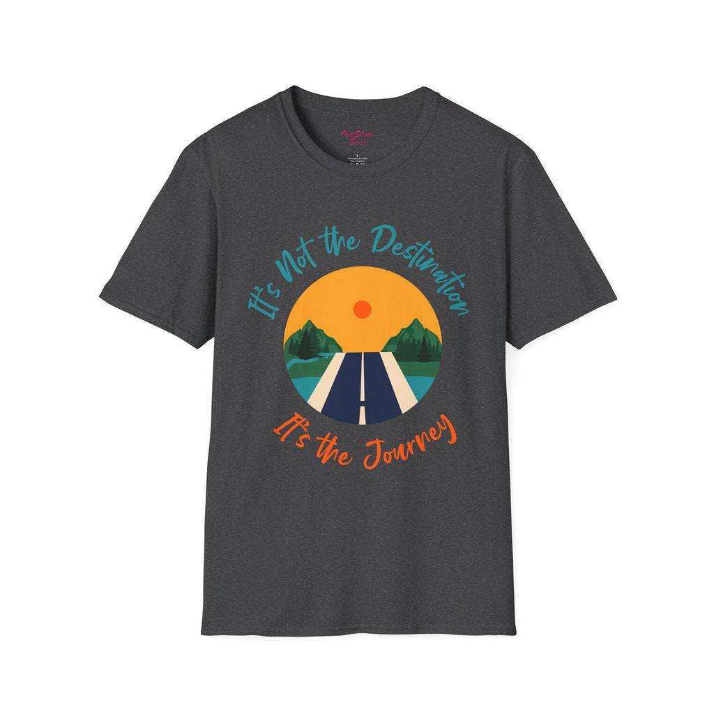 Adventure Journey Tee - Unisex Softstyle T-Shirt, Travel Shirt, Motivational Gift, Road Trip Apparel, Hiking Outfit, Inspirational Clothing
