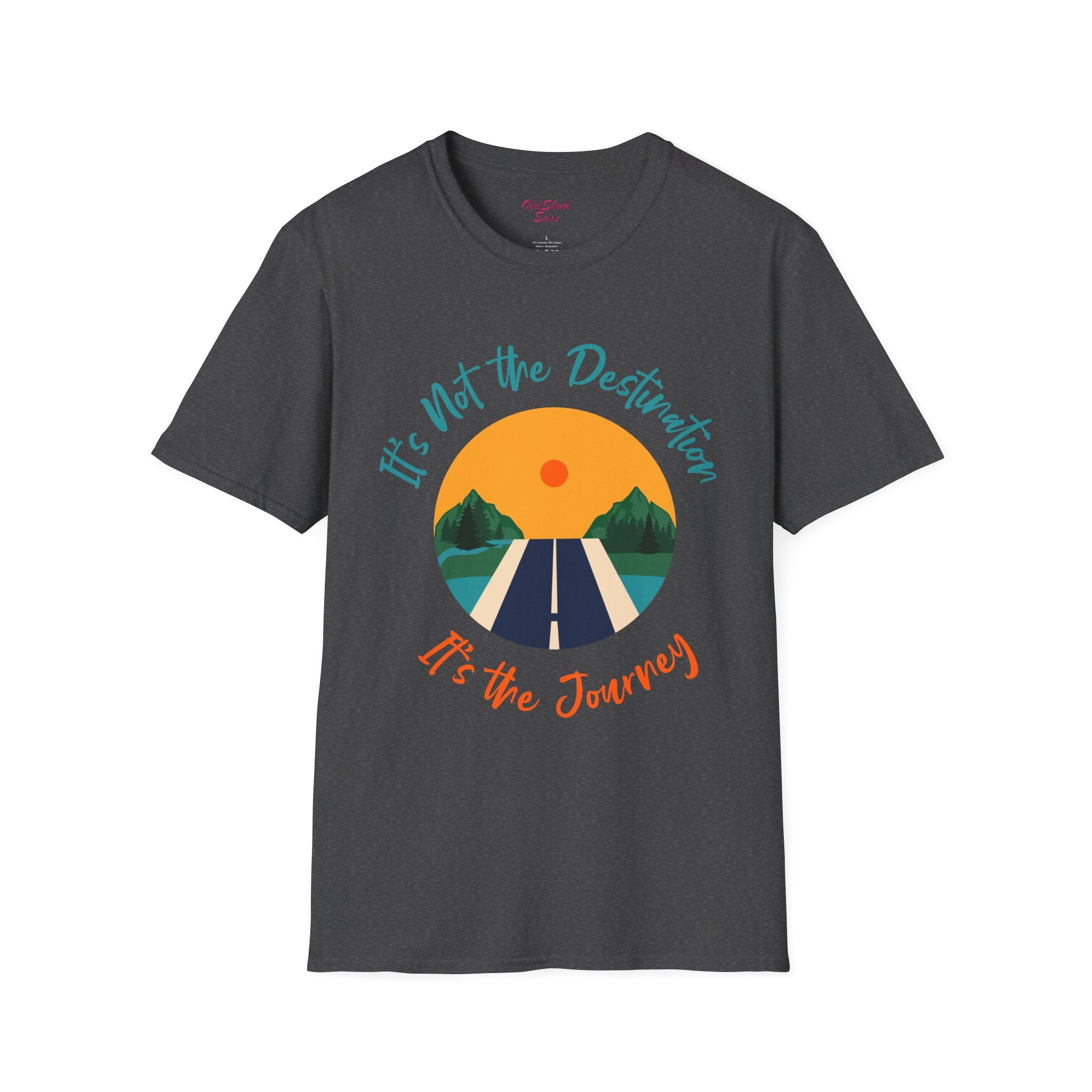 Adventure Journey Tee - Unisex Softstyle T-Shirt, Travel Shirt, Motivational Gift, Road Trip Apparel, Hiking Outfit, Inspirational Clothing