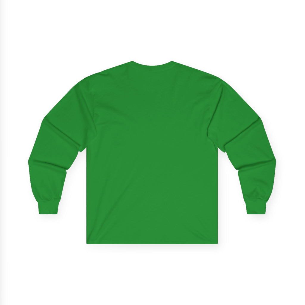 Santa Claus Unisex Long Sleeve Tshirt featuring a baby deer