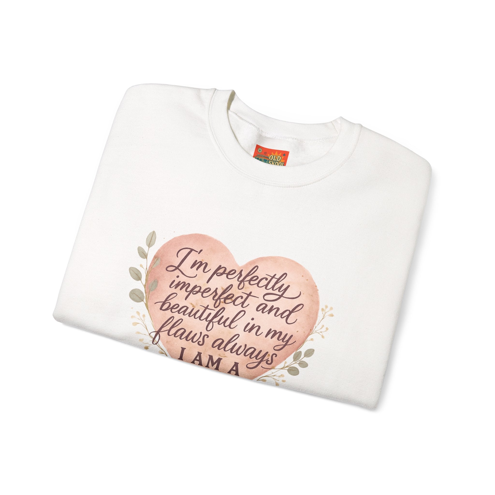 Perfectly Imperfect Heart Sweatshirt | Unisex Crewneck | Casual Cozy Gift for Friends | Fall Fashion | Heartbreak Recovery