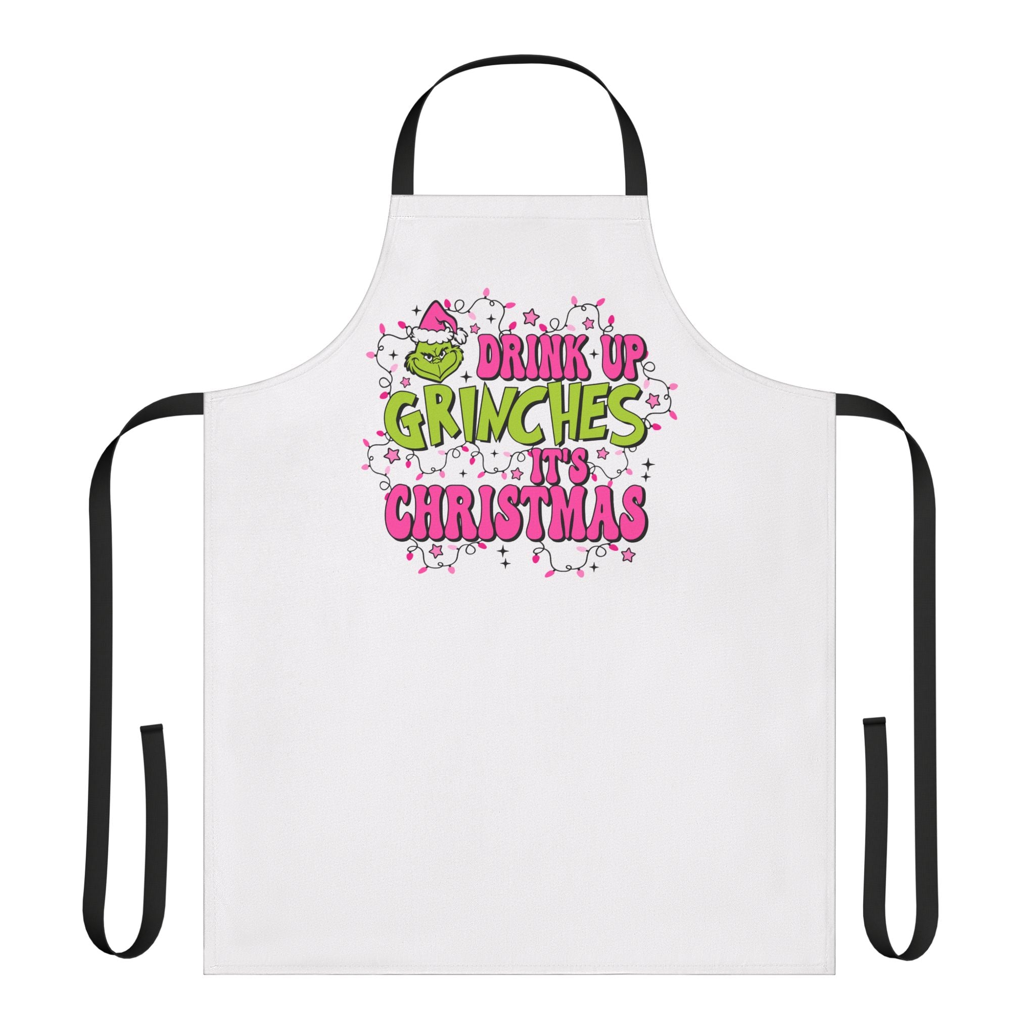 Festive Christmas Apron with 5-Color Straps, Holiday Cooking Gift, Fun Christmas Party Kitchen Apron, Grinch Theme Apron, Christmas [...]