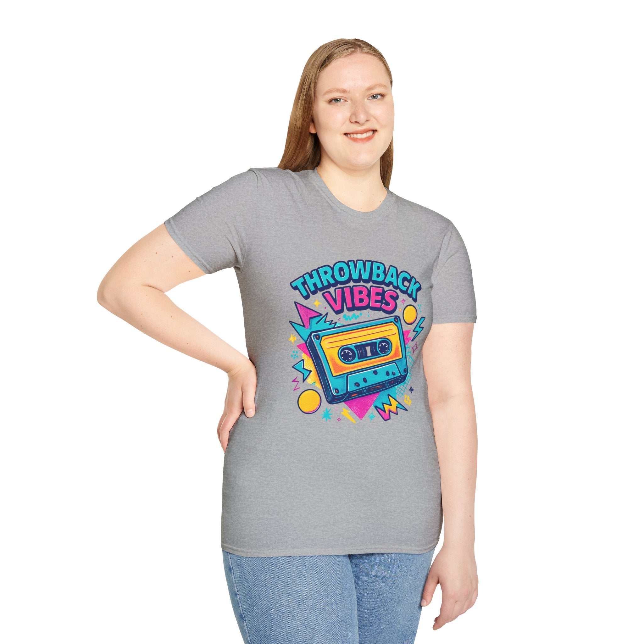 Retro Graphic T-Shirt, Throwback Vibes Tee, 80s 90s Nostalgia Shirt, Casual Wear, Trendy Gift for Music Lovers