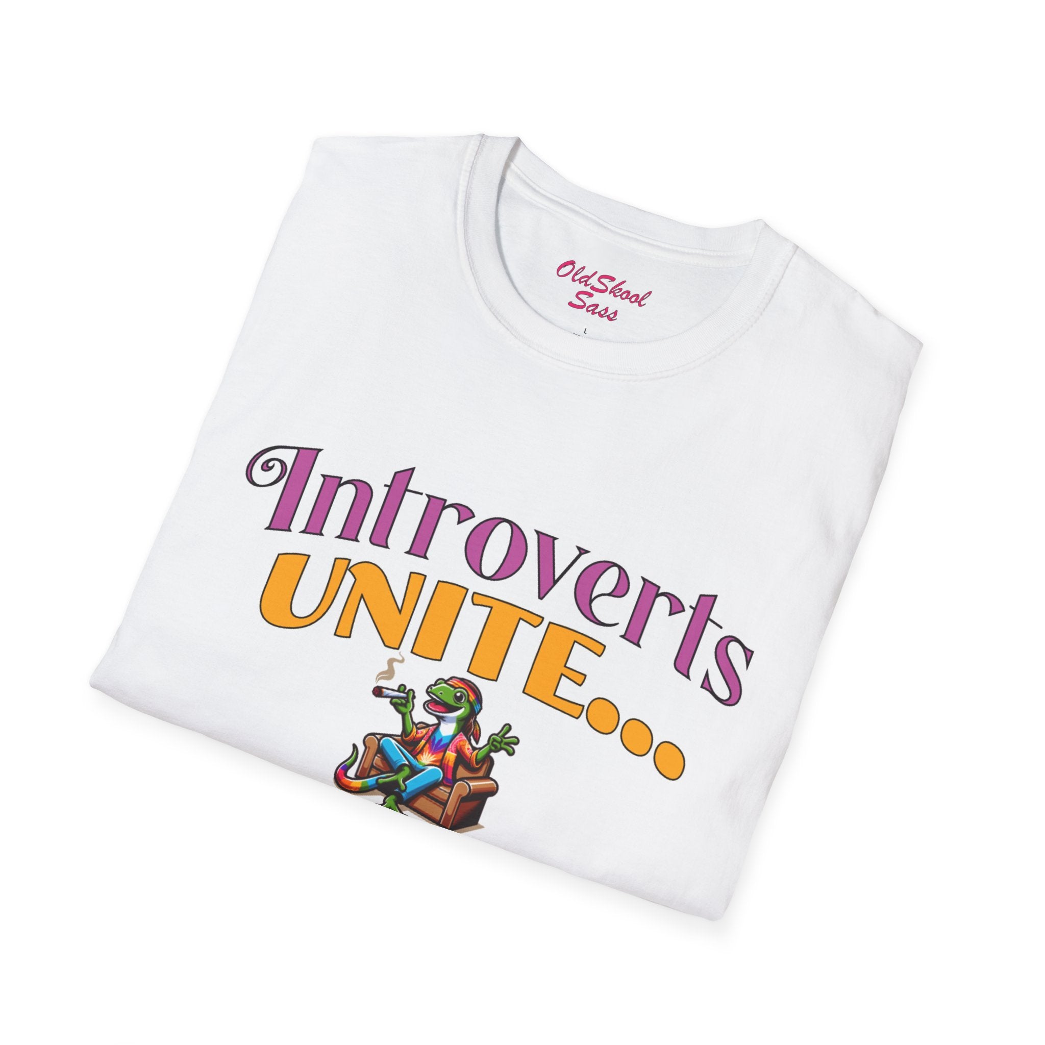Introvert Unite T-Shirt, Funny Graphic Tee for Introverts, Cozy Casual Wear, Gift for Homebodies, Unique Quirky Apparel