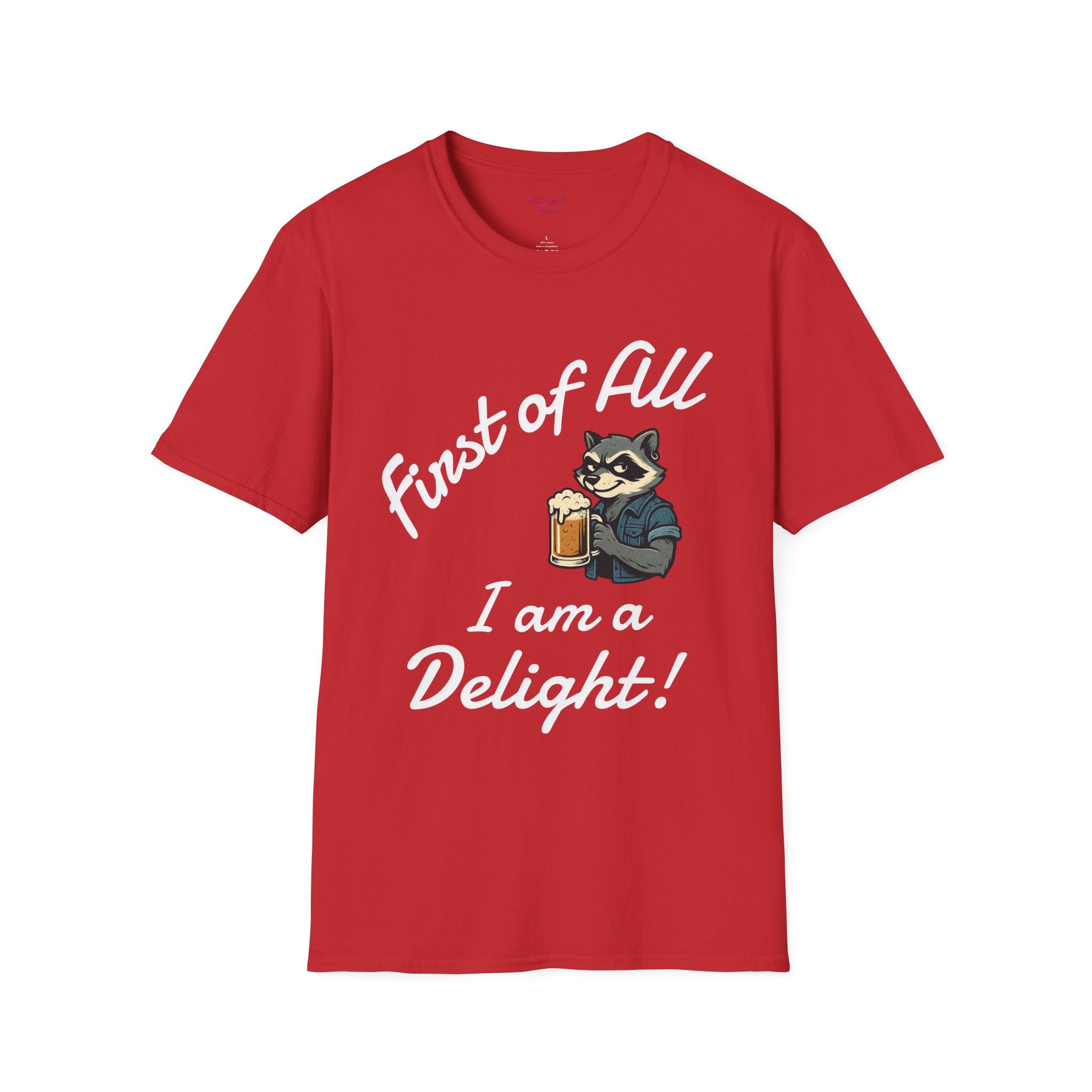 Raccoon Beer Lover T-Shirt, Cute Animal Graphic Tee, Unisex Apparel, Birthday Gift, Casual Wear, Nature Lover Shirt