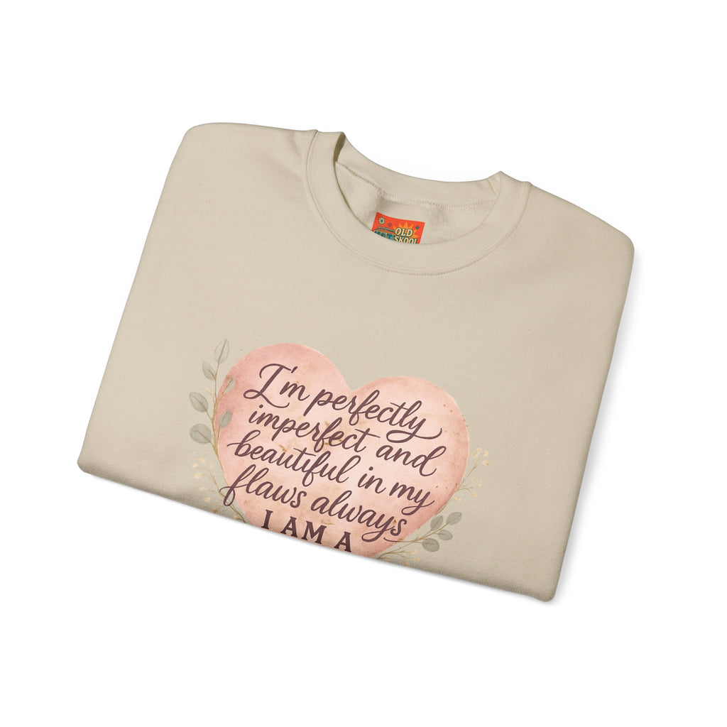 Perfectly Imperfect Heart Sweatshirt | Unisex Crewneck | Casual Cozy Gift for Friends | Fall Fashion | Heartbreak Recovery