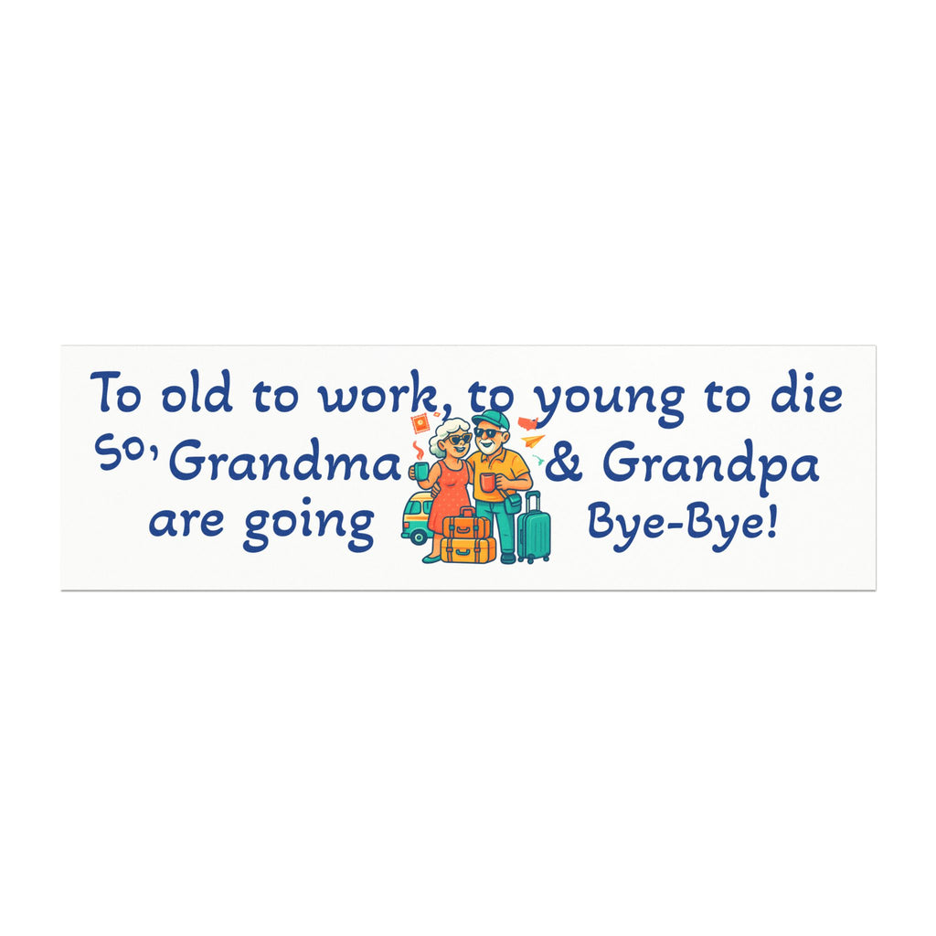 Retirement Car Magnet - Cute Grandma & Grandpa Travel Farewell Decor, Fun Gift for Seniors, RV Enthusiasts, Family Road Trips, [...]