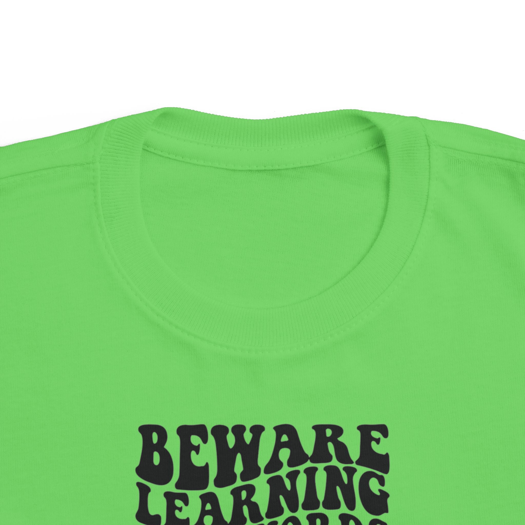 Beware Toddler T-Shirt - Beware Learning Bad Words, Cute Kids Tee, Funny Toddler Gift, Trendy Kids Apparel, Playful T-Shirt