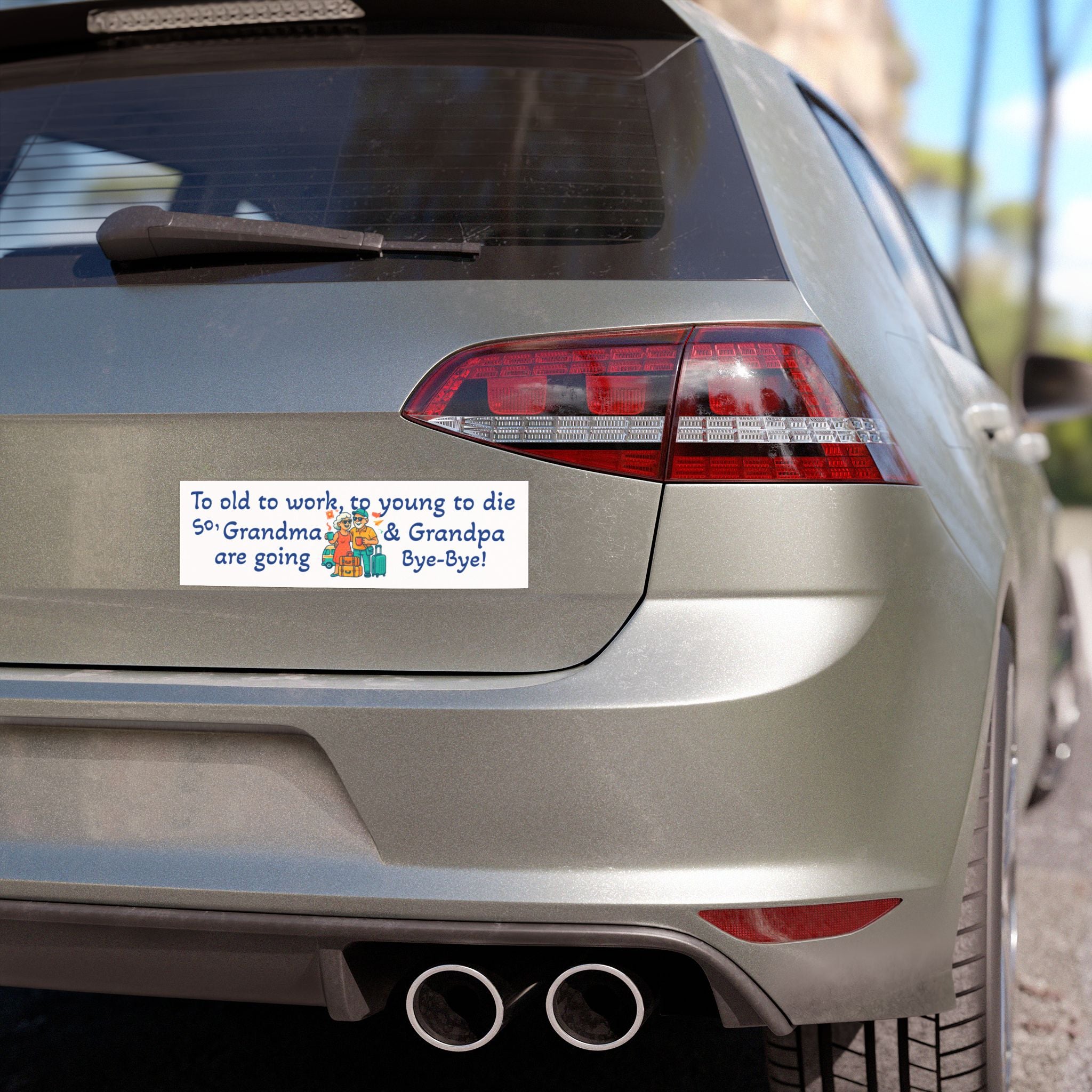 Retirement Car Magnet - Cute Grandma & Grandpa Travel Farewell Decor, Fun Gift for Seniors, RV Enthusiasts, Family Road Trips, [...]