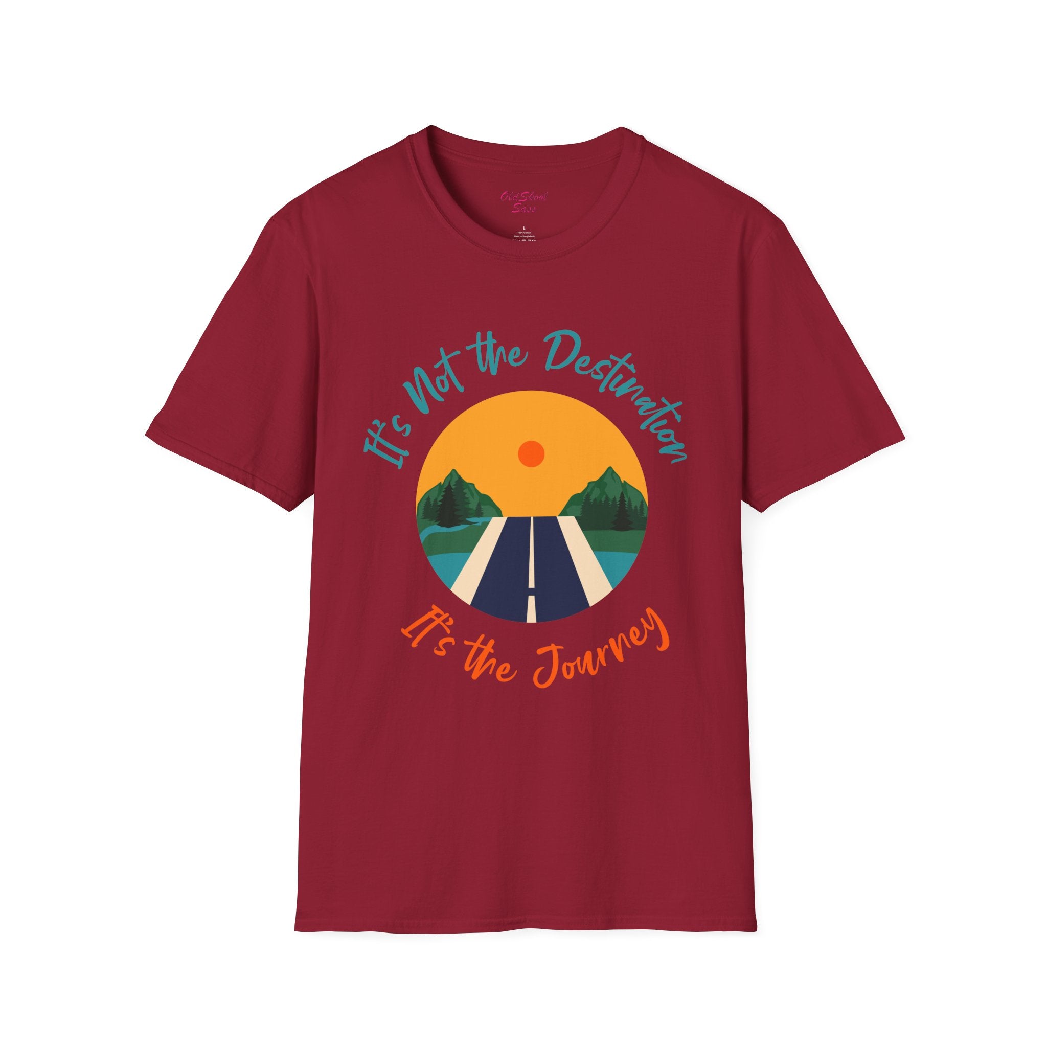 Adventure Journey Tee - Unisex Softstyle T-Shirt, Travel Shirt, Motivational Gift, Road Trip Apparel, Hiking Outfit, Inspirational Clothing