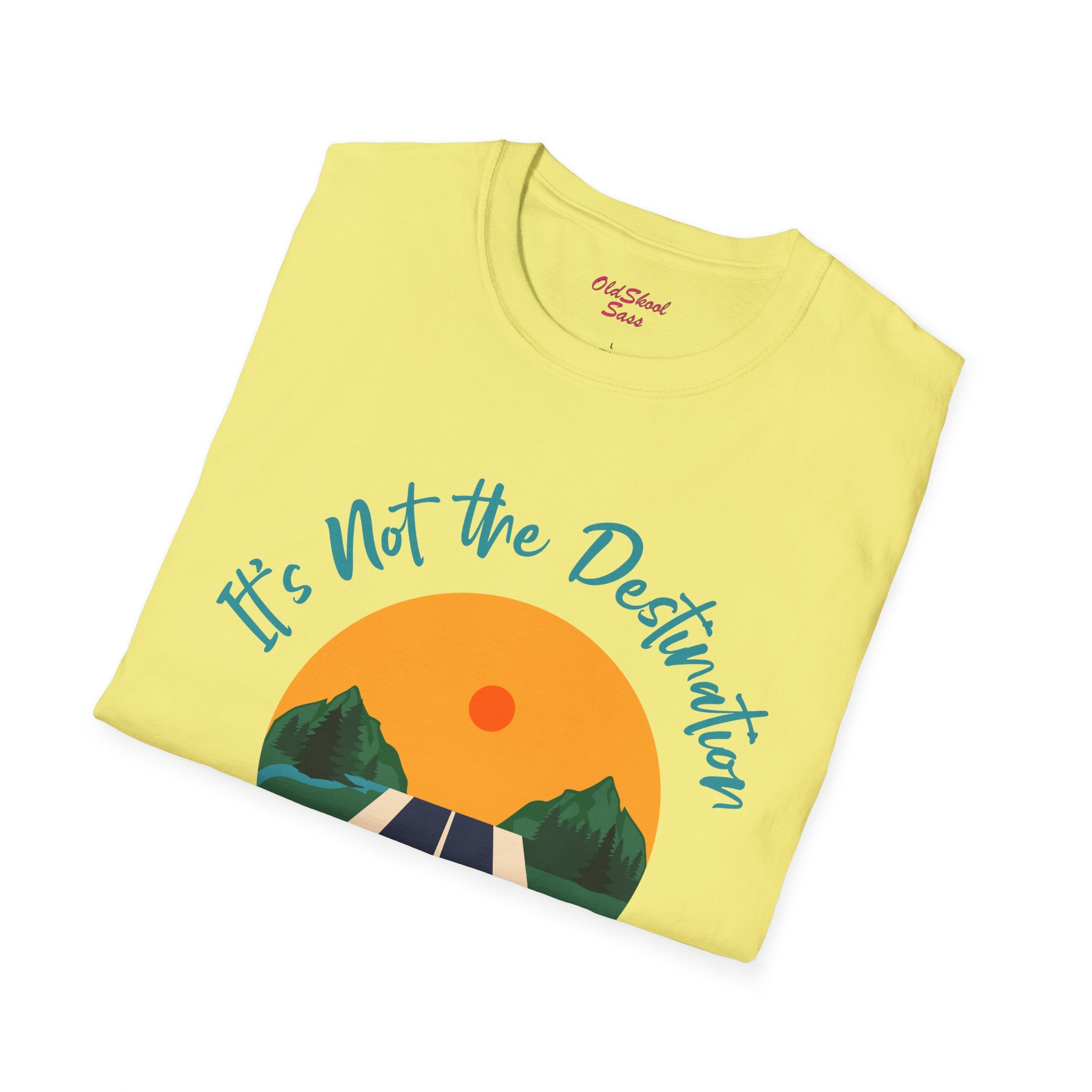 Adventure Journey Tee - Unisex Softstyle T-Shirt, Travel Shirt, Motivational Gift, Road Trip Apparel, Hiking Outfit, Inspirational Clothing