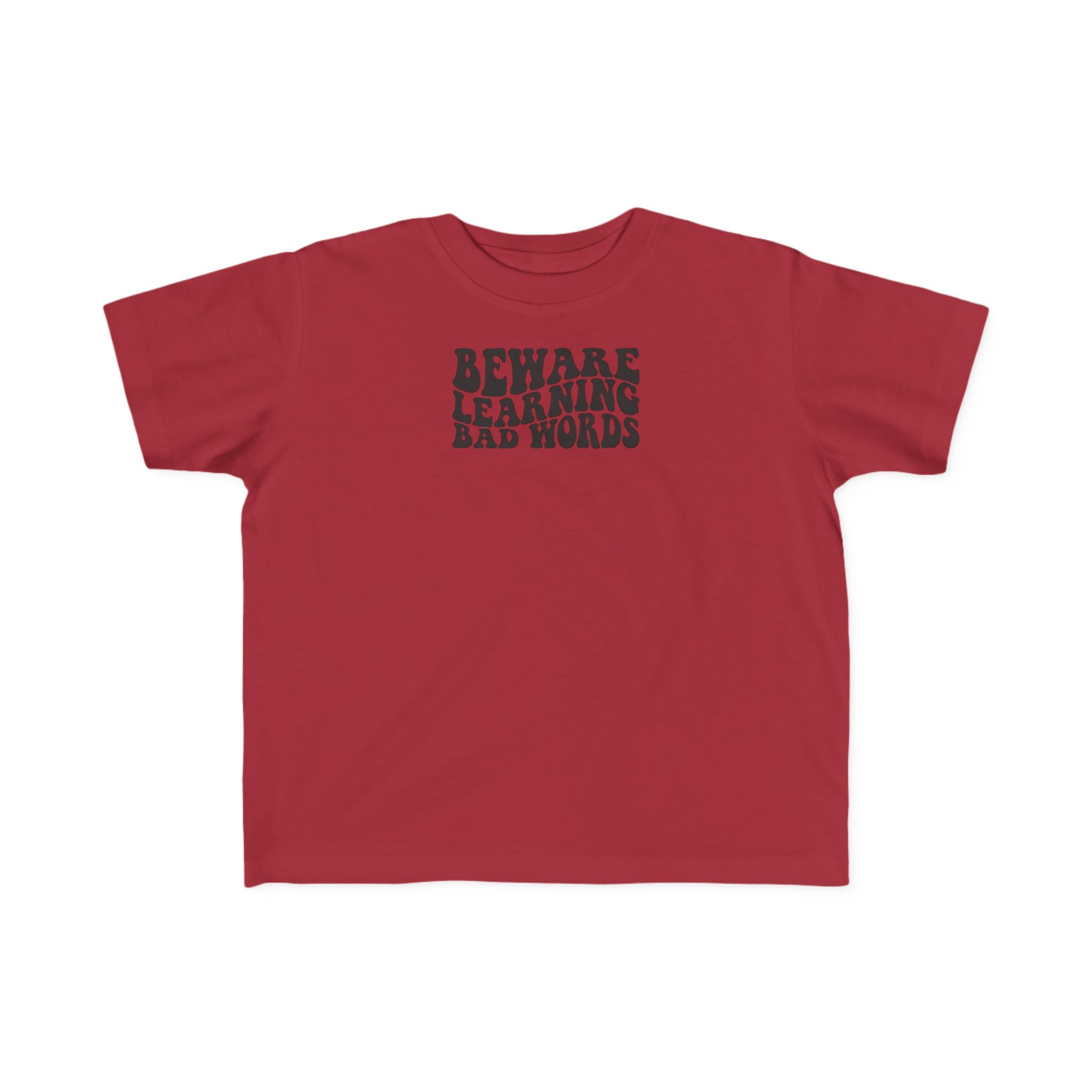 Beware Toddler T-Shirt - Beware Learning Bad Words, Cute Kids Tee, Funny Toddler Gift, Trendy Kids Apparel, Playful T-Shirt