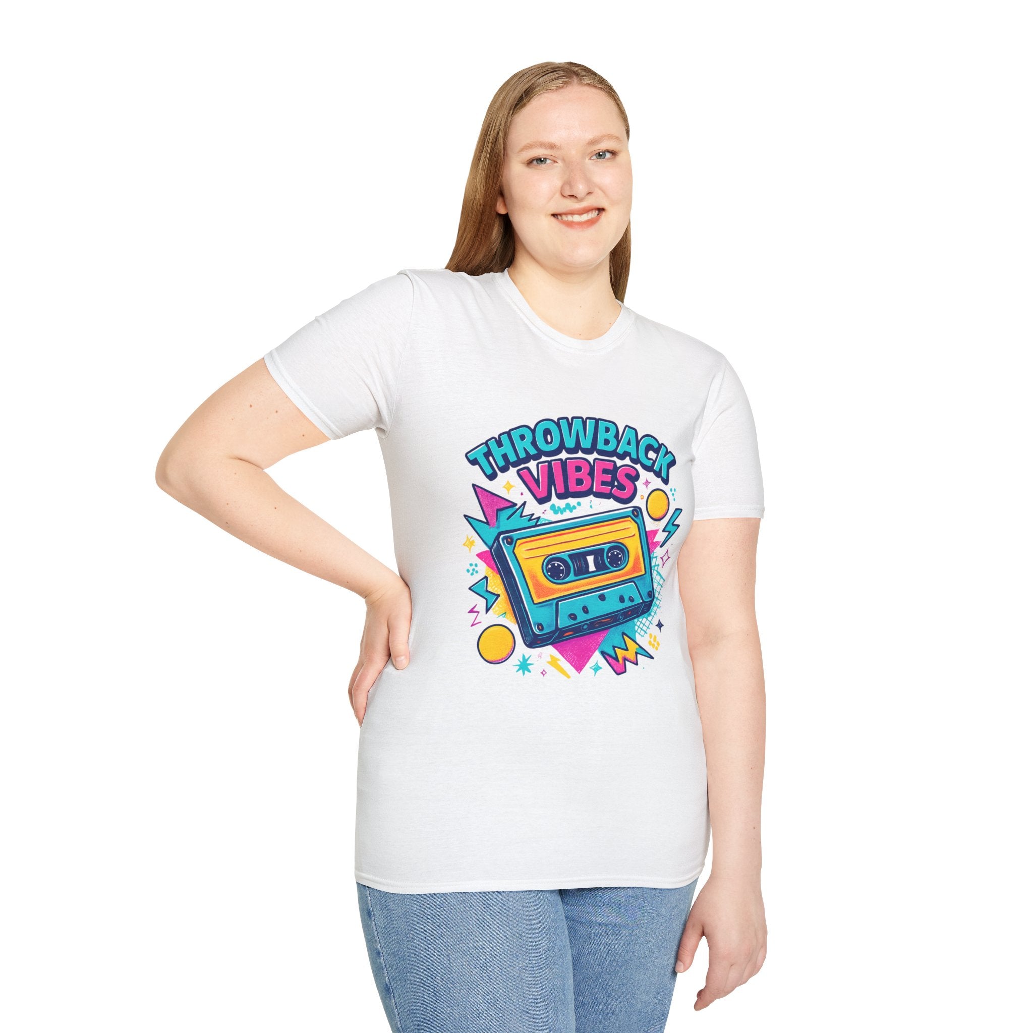 Retro Graphic T-Shirt, Throwback Vibes Tee, 80s 90s Nostalgia Shirt, Casual Wear, Trendy Gift for Music Lovers