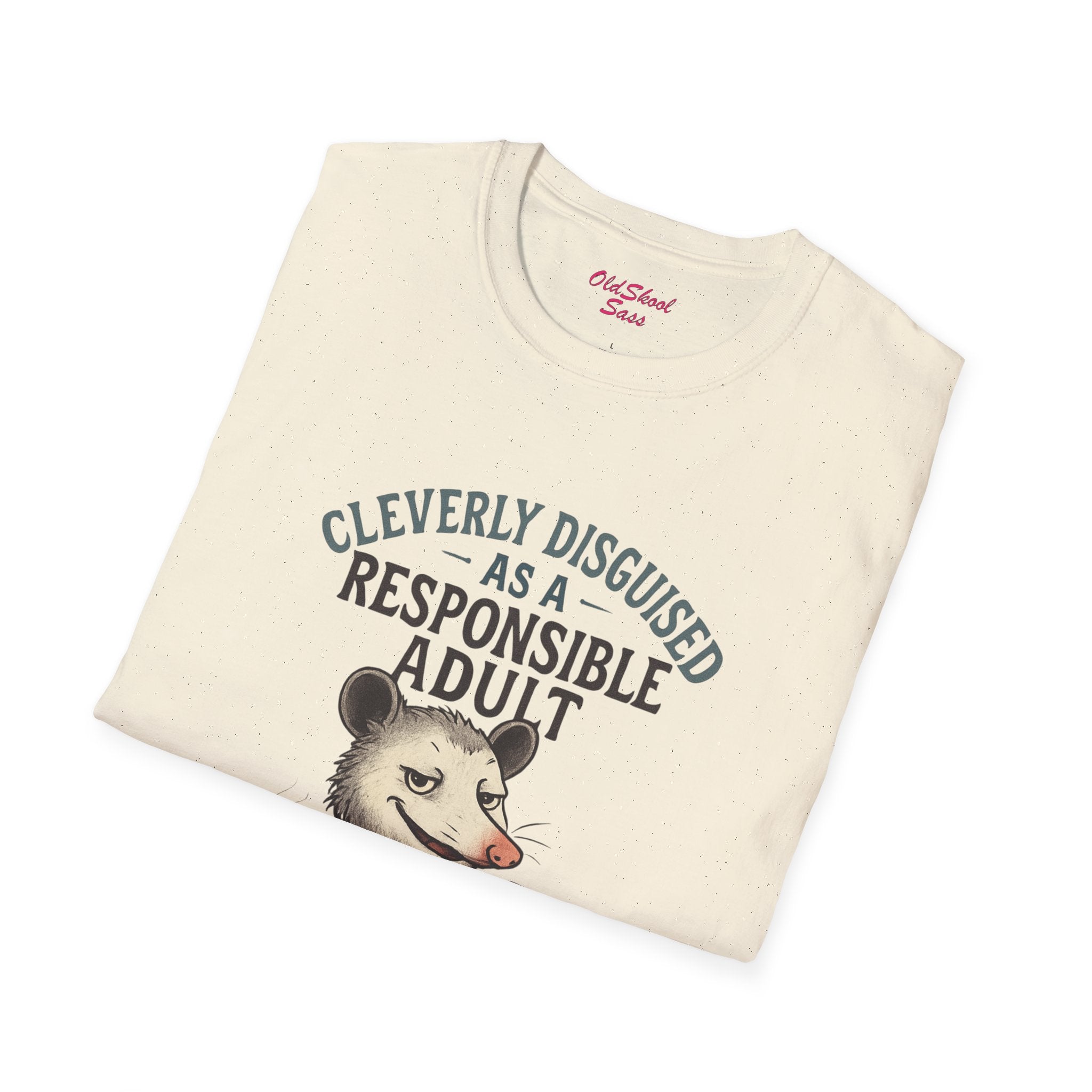Cleverly Disguised Adult T-Shirt, Funny Animal Tee, Gift for Adults, Humorous Outfit, Unisex Softstyle Shirt