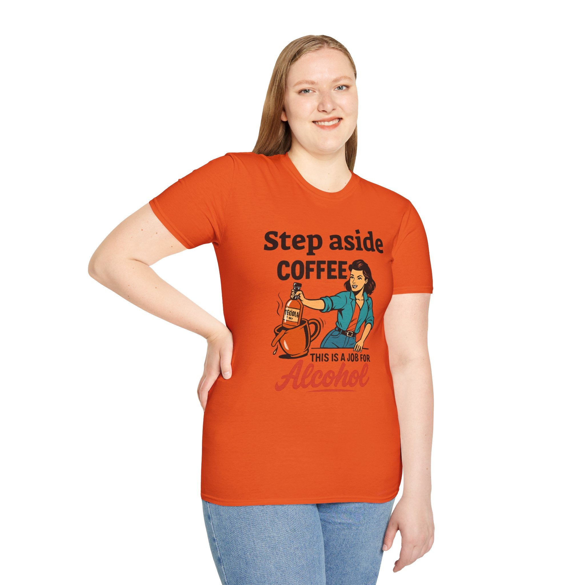 Funny Alcohol T-Shirt, Humorous Gift, Coffee Lovers Tee, Unisex Casual Wear, Birthday Gift, Party Shirt