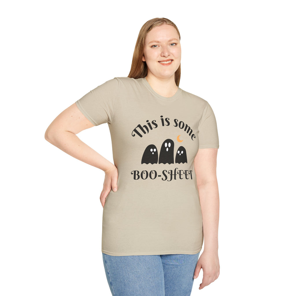Unisex Halloween Graphic T-Shirt - This is Some Boo-Sheet, Funny Ghost Tee, Halloween Apparel, Fall Festival Shirt, Spooky Gift Idea
