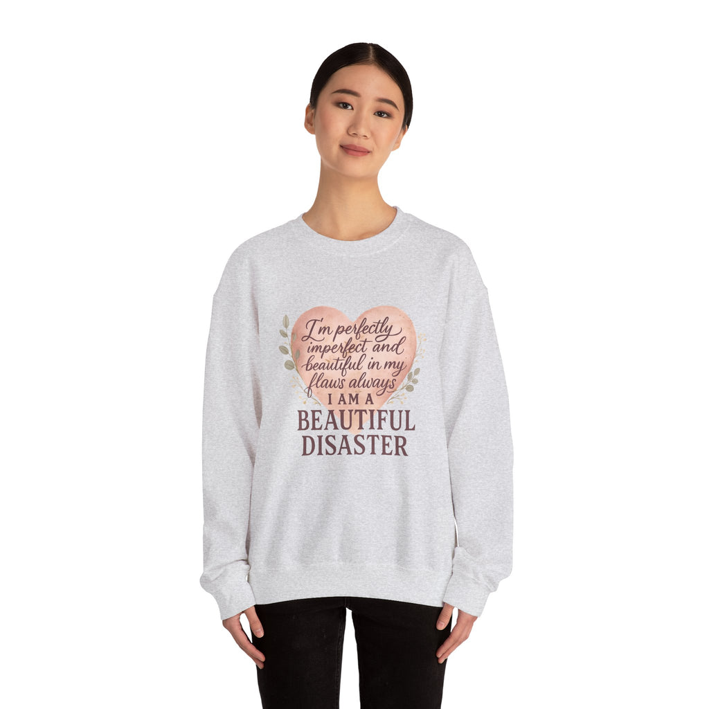 Perfectly Imperfect Heart Sweatshirt | Unisex Crewneck | Casual Cozy Gift for Friends | Fall Fashion | Heartbreak Recovery