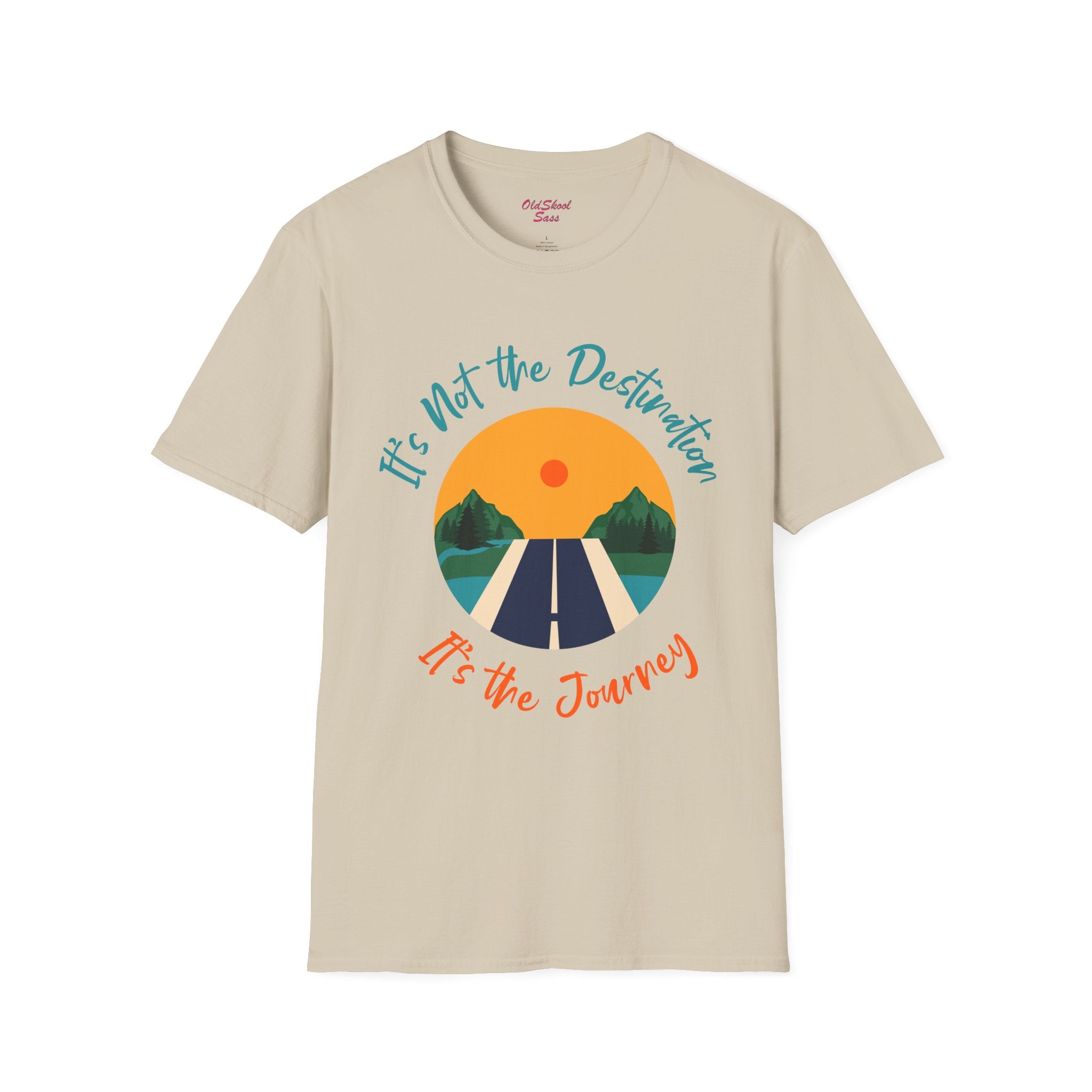 Adventure Journey Tee - Unisex Softstyle T-Shirt, Travel Shirt, Motivational Gift, Road Trip Apparel, Hiking Outfit, Inspirational Clothing