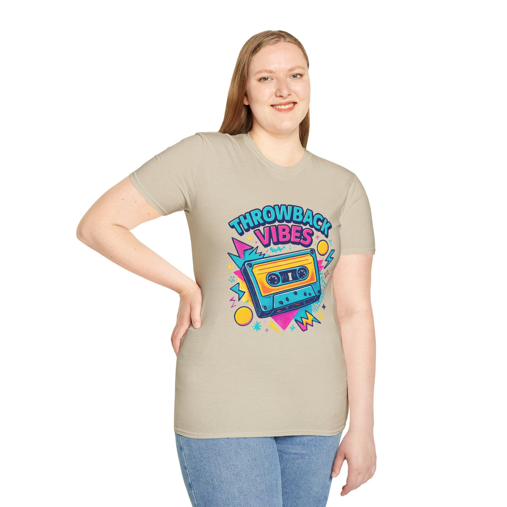 Retro Graphic T-Shirt, Throwback Vibes Tee, 80s 90s Nostalgia Shirt, Casual Wear, Trendy Gift for Music Lovers