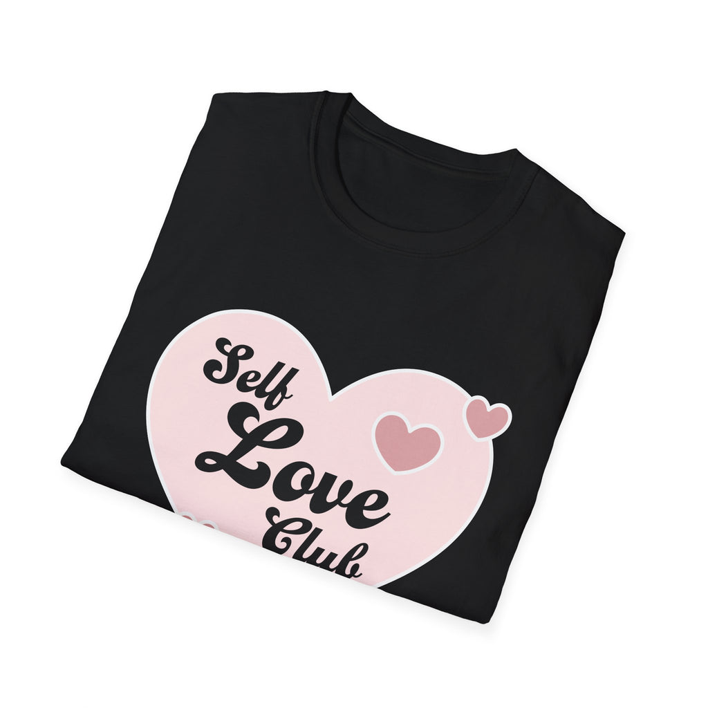 Self Love Club T-Shirt, Unisex Tee for Self-Care, Motivational Gift, Positive Affirmation Apparel, Everyday Comfort Wear
