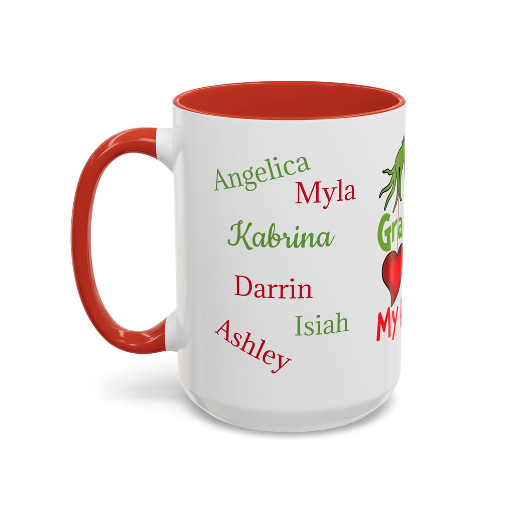 Grinch Personalized Holiday Accent Coffee Mug - Unique Gift for Friends, Family, Special Occasions, Customizable, Fun Décor, Heartwarming