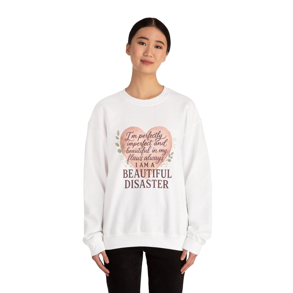 Perfectly Imperfect Heart Sweatshirt | Unisex Crewneck | Casual Cozy Gift for Friends | Fall Fashion | Heartbreak Recovery